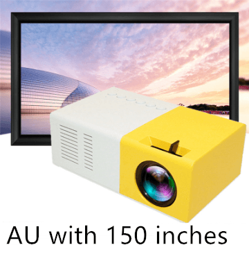 Portable Projector 3D Hd Led Home Theater Cinema HDMI-compatible Usb Audio Projector Yg300 Mini Projector - carbinjoy